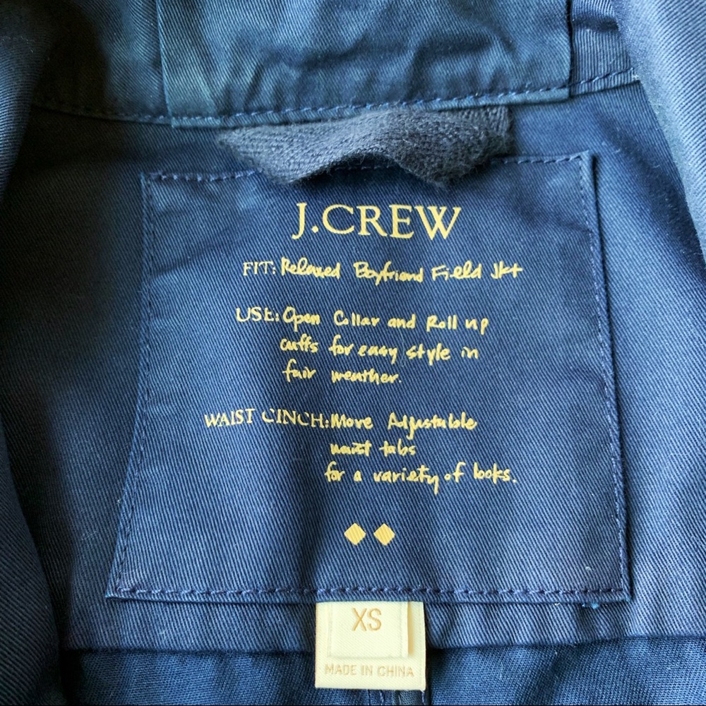 J.Crew Relaxed Boyfriend Field Jacket - Navy - Picture 4 of 4